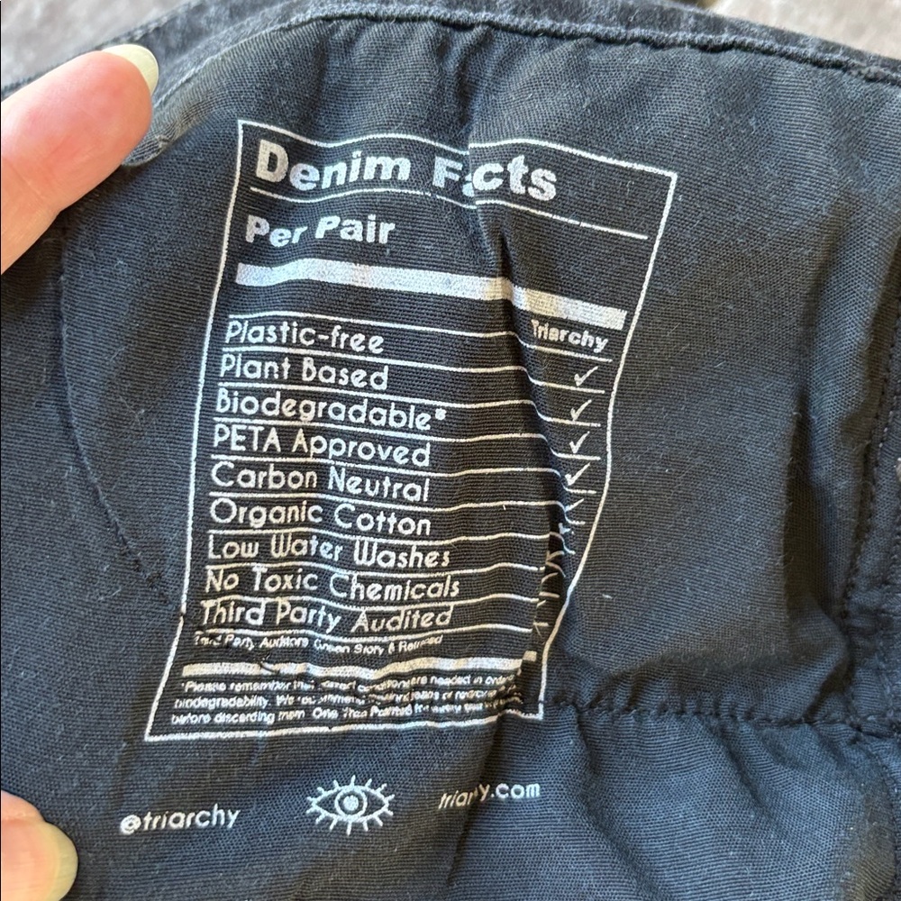 Triarchy Onassis Black Wide-Leg Jeans (Size 28) - Picture 8 of 13